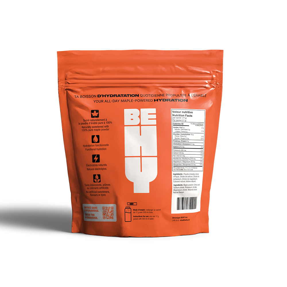 Hydration mix – 12 individual packets – Peach